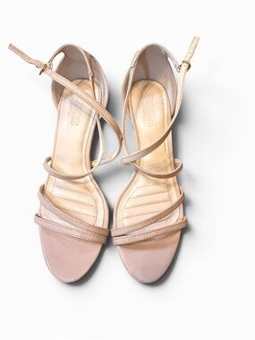 David’s Bridal Heels Nude Strappy Heels Wedding Shoes